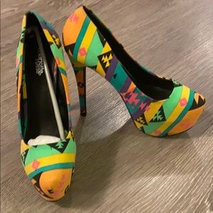 Multi-Colored Womens Heels